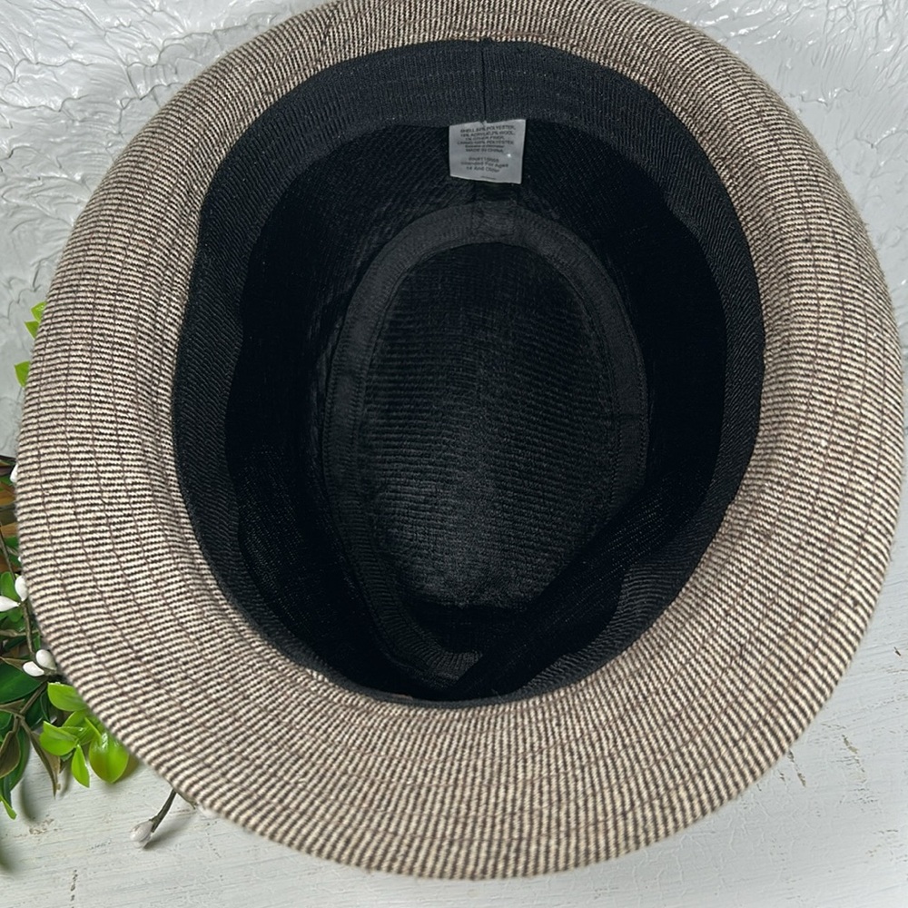 Brown Fedora Stylish Bow Accent Lightweight Tweed Pattern Fedora Hat NWOT - Picture 7 of 11
